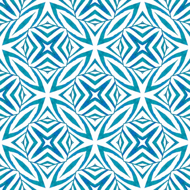 Textile ready appealing print, swimwear fabric, wallpaper, wrapping. Blue fine boho chic summer design. Tropical seamless pattern. Hand drawn tropical seamless border.