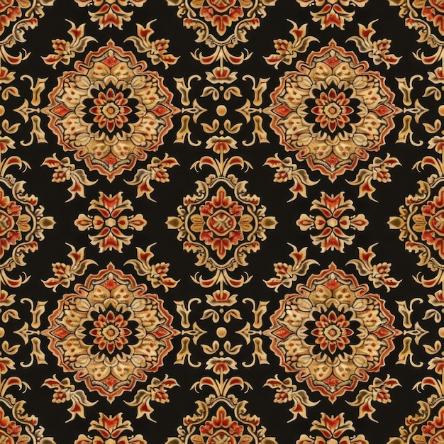 Photo textile repeat pattern of thai fabric patterns seamless