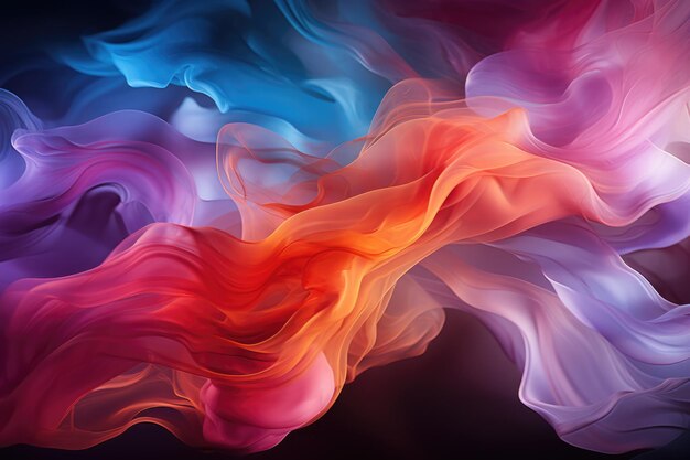 Texture abstract wallpaper of colored smoke aesthetic background design generative IA