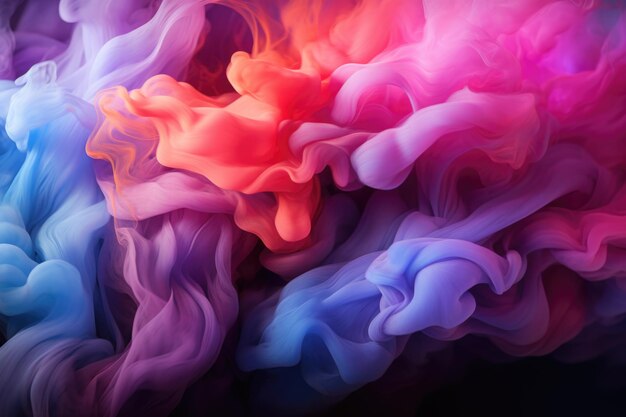 Texture abstract wallpaper of colored smoke aesthetic background design generative IA