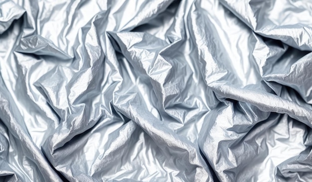 Texture of aluminum foil Generative AI