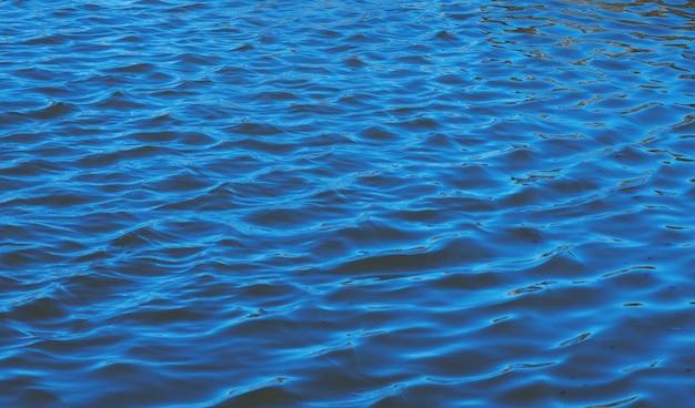 Texture and background of blue sea water