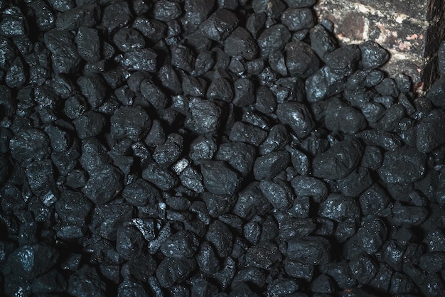 The Texture and Background of Coal A Fossil Fuel for Industrial and Domestic Heating