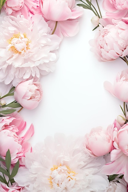 texture background with peonies and xenia