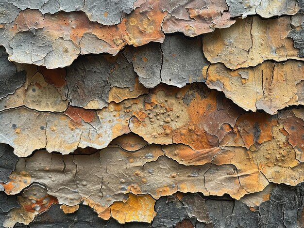 The texture of bark on an ancient tree