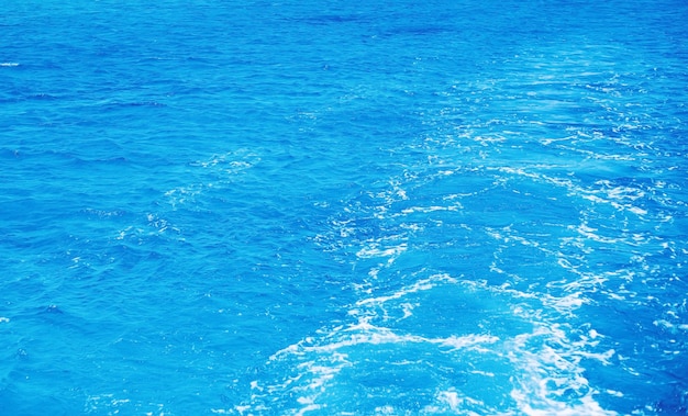 Texture of beautiful blue sea water