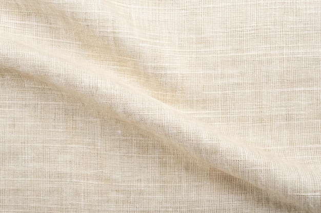 Photo a texture of beige fabric with a white texture