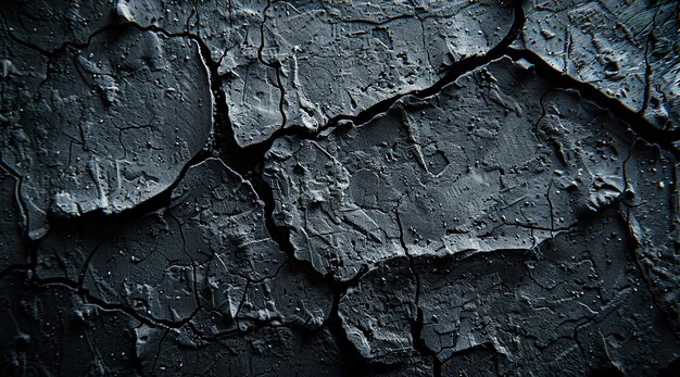 Texture of a black painted brick wall as a background