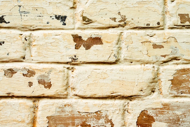 Texture, brick, wall background. Brick texture with scratches and cracks