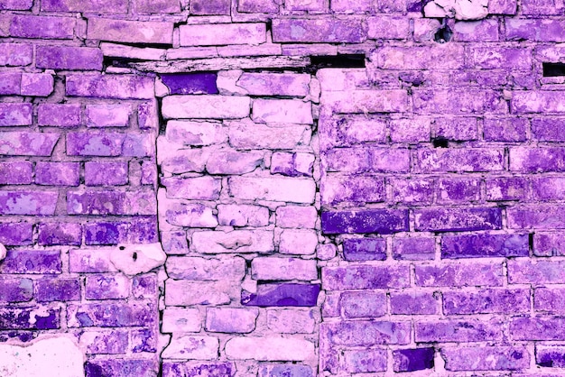 Texture, brick, wall, it can be used as a background. Brick texture with scratches and cracks