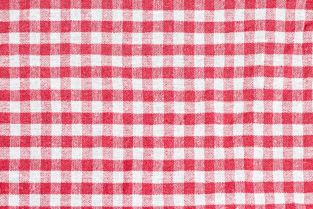 Texture of checkered tablecloth