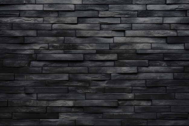 Texture of a clean black Brick Wall