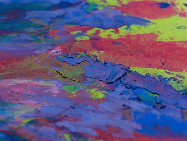 Texture of colored paints