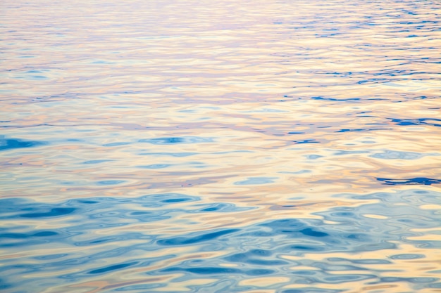 Texture of colorful water surface at sundown - natural background