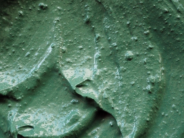 Texture of cosmetic green clay mask