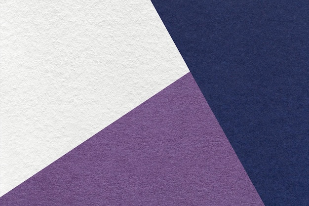 Texture of craft navy blue white and lavender shade color paper background macro Vintage abstract indigo cardboard