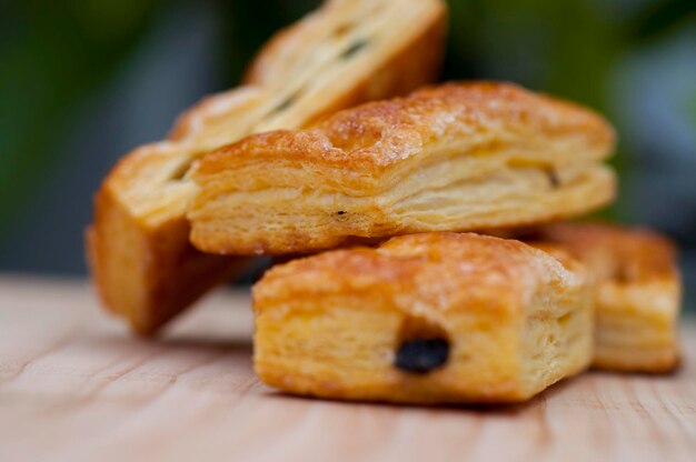 Texture crisp biscuit puff pastry maple pie