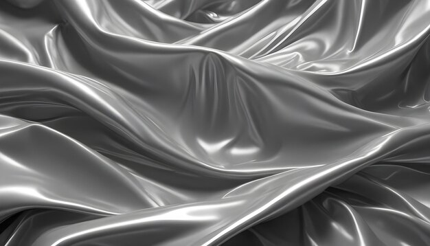 Texture of crumpled silver fabric background