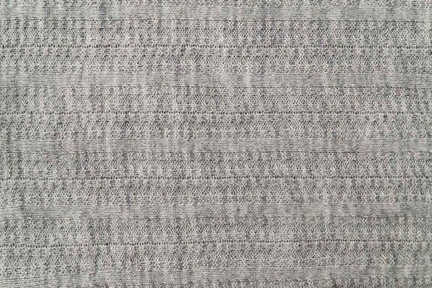 Texture of the fabric of a warm gray sweater