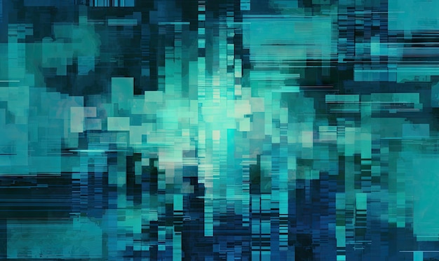 Texture of glitch wallpaper Technology graphic background For banner postcard book illustration Created with generative AI tools