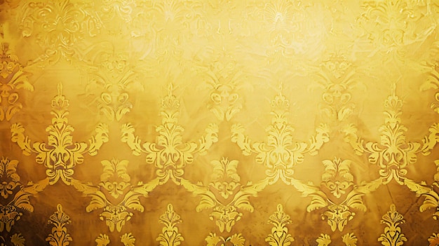 the texture of the gold fabric with floral pattern