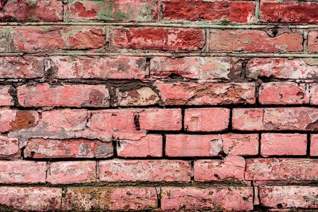 Texture masonry brick wall background. Brick texture with scratches and cracks