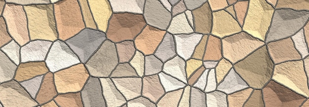 Texture of natural masonry illustration panorama