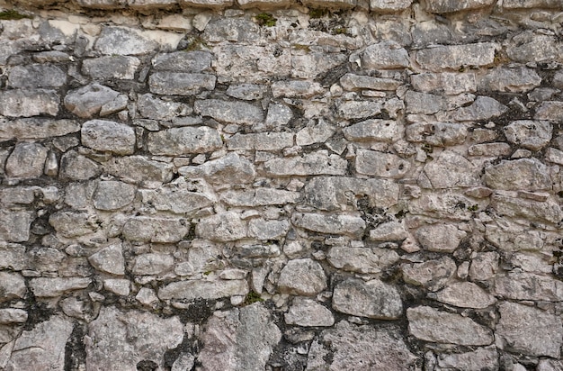 Texture of natural stones forming a wall.