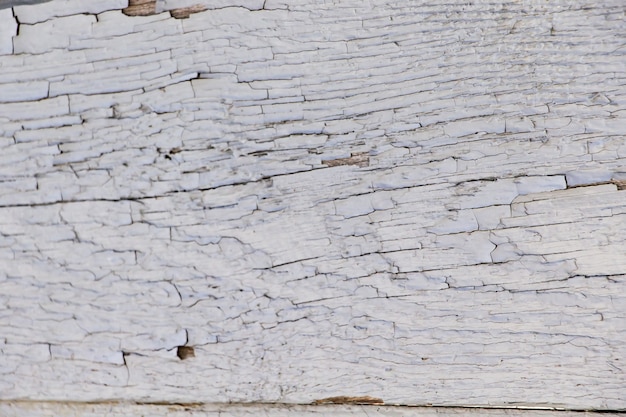 Texture of old cracked paint on wooden boards.