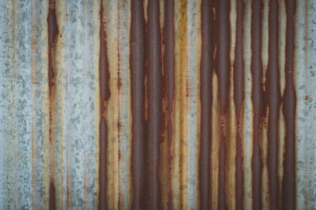 texture old galvanized iron become rusty.