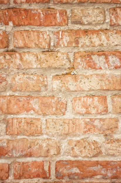 texture of old red brick, brickwork