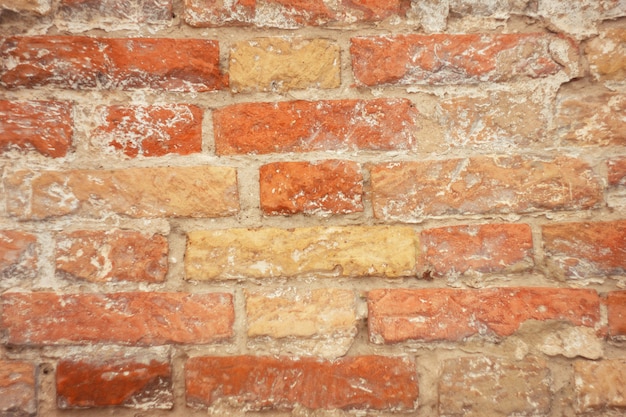 texture of old red brick, brickwork