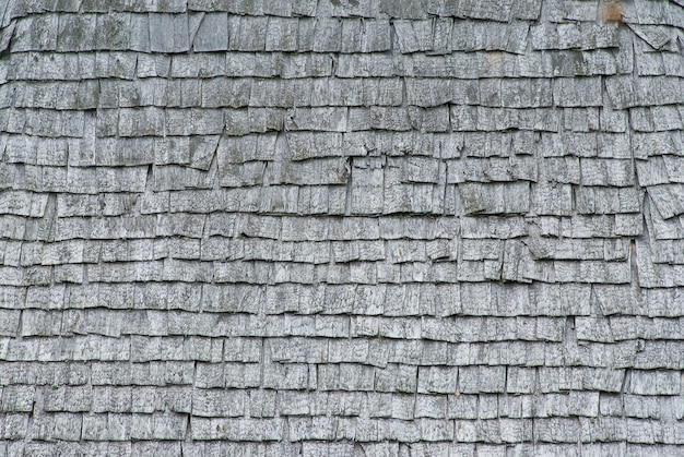 Texture of old wood shingles