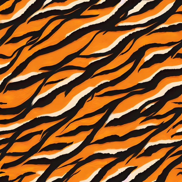 A texture of orange and black tiger stripes that are