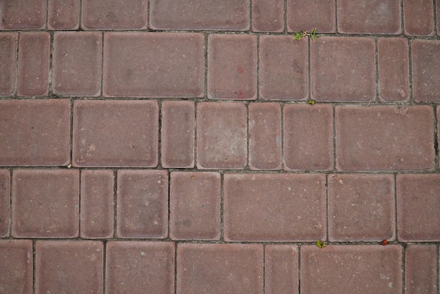 Texture of paving slabs closeup view from above