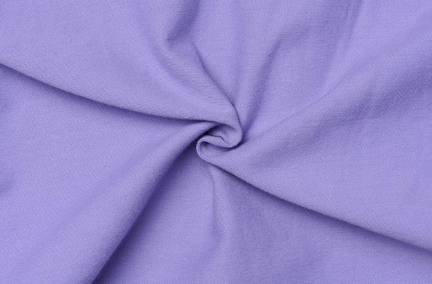 Texture of purple cotton fabric the canvas is twisted