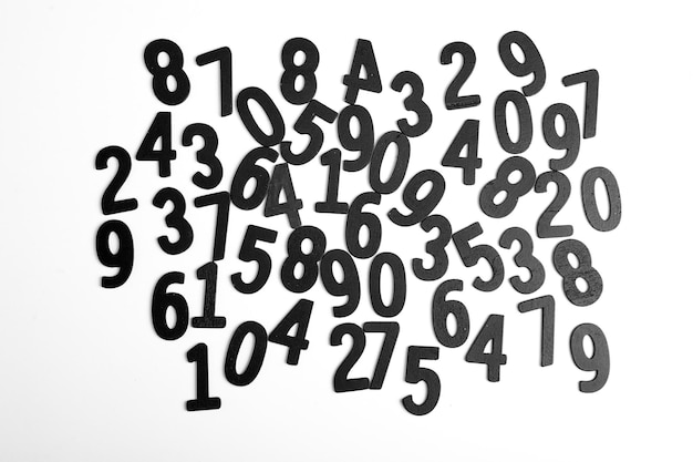 Texture of random numbers figures