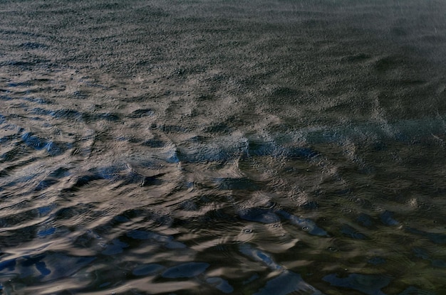 Texture of rippled dark water