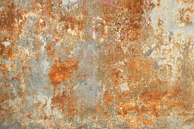 Texture of a rusty metal wall background