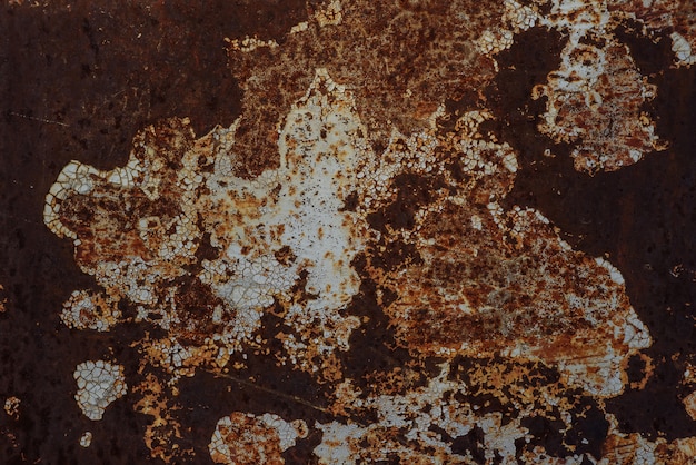 Texture of rusty old metal with corrosion, Grunge style dirty iron background