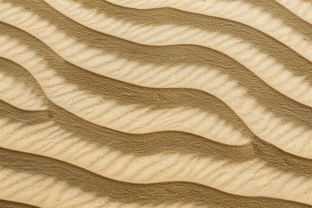 Photo the texture of the sand is from a natural material