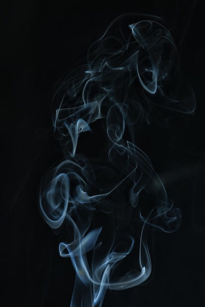 texture smoke black background, bract air waves fog