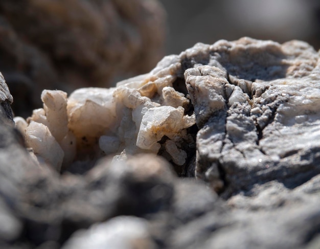 Texture of stones on the beach of the Mediterranean sea