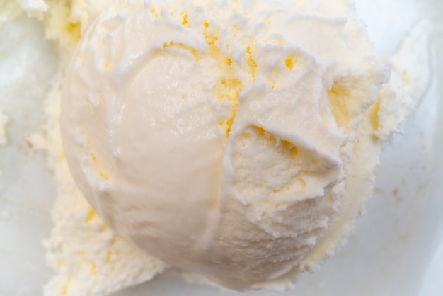 Texture of vanilla ice cream.