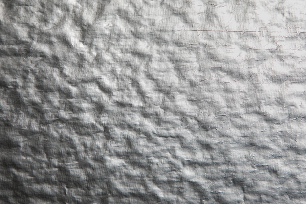 Texture of the wall covered with silver paint