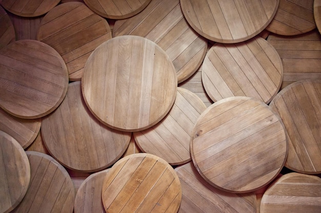 Texture of the wall with wooden planks