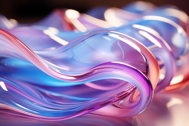 Texture of Wavy Glass on Abstract Glass Background