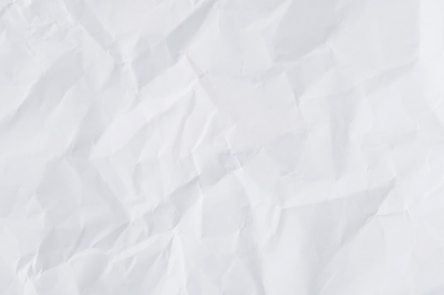 Texture of white crumpled paper for background