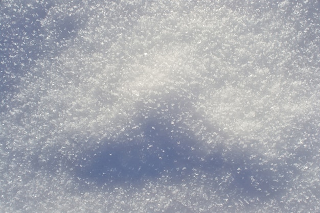 Texture of white snow