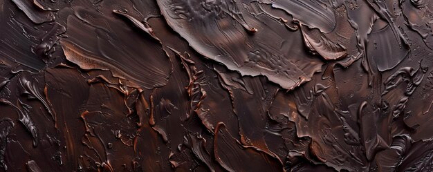 Textured dark chocolate spread background